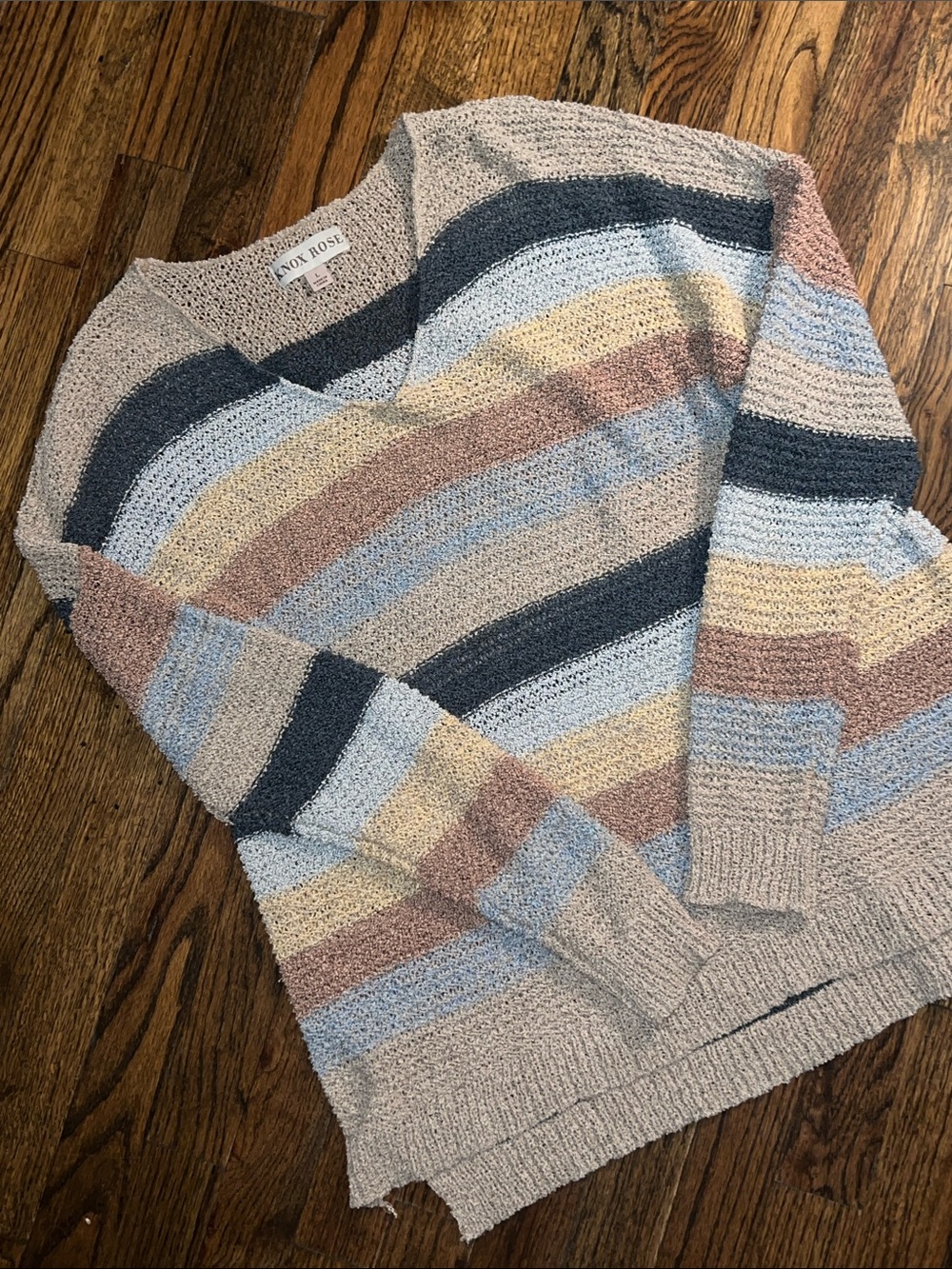EUC!* Knox Rose Striped V-Neck Sweater